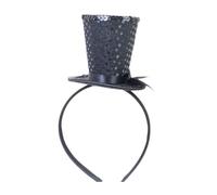 Uqezagpa Chapeau bibi vintage à paillettes exquises pour les goûters, les enfants, le costume des enfants, chapeau de pilulier pour Halloween