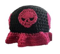 Uqezagpa Chapeau bob en tricot tendance pour femme et homme tissé à la main au crochet pour fille accessoires fantaisie uniques pêche unisexe crochet crâne musique festival accessoire