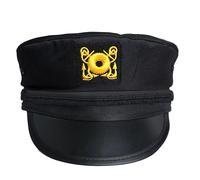 Uqezagpa Chapeau de capitaine de yacht - Chapeau de marin - Accessoire de costume marin pour homme et femme - Accessoire de déguisement pour homme et femme - Pour homme et femme