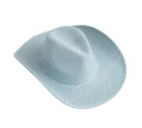 Uqezagpa Chapeau de fête étincelant en cristal lourd élégant strass pour enterrement de vie de jeune fille pour acteur, actrice, cowboy chapeaux pour femmes