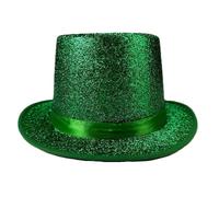 Uqezagpa Chapeau de magicien aux couleurs vives pour femmes et hommes avec ceinture - Chapeau haut pour adulte - Accessoire de vêtements