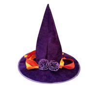 Uqezagpa Chapeau de sorcière élégant pour Halloween, accessoire essentiel pour les réunions sur le thème de l'horreur, le cosplay, les réunions et les photomatons