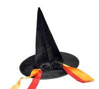 Uqezagpa Chapeau de sorcière élégant pour Halloween, accessoire essentiel pour les réunions sur le thème de l'horreur, le cosplay, les réunions et les photomatons