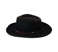 Uqezagpa Chapeau Fedoras en laine à dessus plat pour homme adulte performance sur scène fête à thème bal masqué jeu de rôle fête Fedoras chapeau pour adulte
