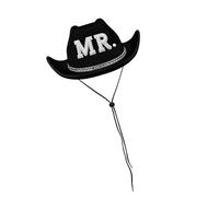 Uqezagpa Chapeau Fedoras étincelant avec strass pour enterrement de vie de jeune fille, marié, acteur, actrice, mariée, enterrement de vie de jeune fille