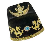 Uqezagpa Chapeau mandarin chinois pour déguisement et photographie pour jeu de rôle et théâtre ancien chapeau Wuxia historique jeu de rôle