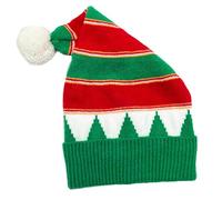 Uqezagpa Chapeaux de Père Noël chauds en tricot épais pour les vacances, doublure confortable, Noël, Nouvel An, casquettes rayées, chapeaux de Noël pour adultes, femmes, enfants, hommes en vrac