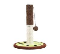 Uqezagpa Chaton Poteau à chat avec pendentif en sisal et corde de sisal Jouet à mâcher