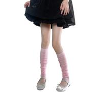 Uqezagpa Chaussettes montantes sans pieds au-dessus du genou pour femme, jambières amples en coton, mollet, cadeaux simples et longs, a, taille unique