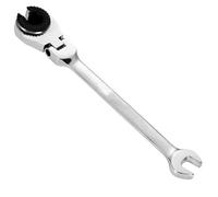 Uqezagpa Clé à cliquet à tête flexible 72 dents avec poignée courte pour fixation automatique et boulon