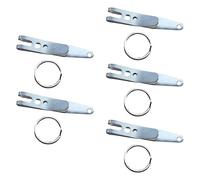 Uqezagpa Clip de ceinture en acier inoxydable avec porte-clés et pinces de poche flexibles
