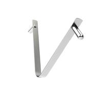 Uqezagpa Clip de piscine en forme de V en acier inoxydable résistant à la rouille forte force de serrage pour écumoirs, nettoyeurs, outil de jardin, pince en V en acier inoxydable pour écumoire de