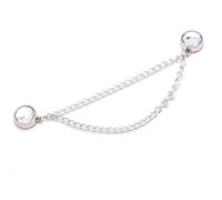 Uqezagpa Clip magnétique pour raccourcir les pantalons avec chaîne en strass et clip magnétique de réglage de la longueur du pantalon pour pantalon jeans