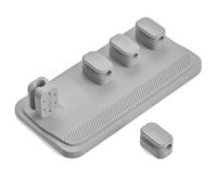 Uqezagpa Clips de support de câbles adhésifs avec base sécurisée pour économiser de l'espace et supports de cordon d'alimentation pour gestion des câbles de bureau