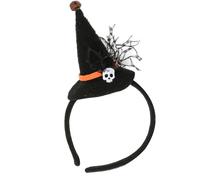 Uqezagpa Coiffe de sorcière en tissu sympathique pour cosplay, événement, célébrations d'anniversaire, bandeau de sorcière confortable, ornement de cheveux