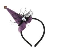 Uqezagpa Coiffe de sorcière en tissu sympathique pour cosplay, événement, célébrations d'anniversaire, bandeau de sorcière confortable, ornement de cheveux