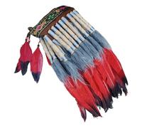Uqezagpa Coiffe sympathique à plumes pour cosplay, festivals, fêtes d'Halloween et mariages à thème, événements culturels