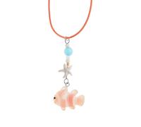Uqezagpa Collier à breloques tendance en forme de poisson-clown avec pendentif poisson clown, chaîne clavicule distinctive, tenue décontractée, One Size, Comme décrit, Comme décrit.