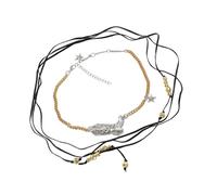 Uqezagpa Collier avec pendentif en forme de botte de cowboy superposée - Collier occidental élégant avec détail complexe de bottes de cowboy - Pour les amateurs de mode - Alliage robuste