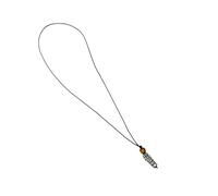 Uqezagpa Collier avec pendentif en forme de pomme de pin unique en alliage délicat sur une corde en polyuréthane noir solide, cadeau parfait pour offrir un accessoire de mode, One Size, Comme décrit
