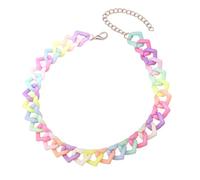 Uqezagpa Collier/bracelet dopamines tendance pour femme avec des designs uniques et une couleur élégante pour les fêtes et le quotidien, 12cm x 10cm x 2cm, Plastique/résine, Pas de gemme