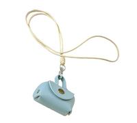 Uqezagpa Collier coloré en cuir synthétique avec pendentif pour femme, inspiré du printemps, longue sangle de cou avec dopamine, 5.5*3.6cm, Cuir