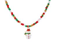 Uqezagpa Collier de Noël avec breloques arbre de Noël - Accessoire élégant pour femme - Cadeau d'échange unique, One Size, Comme décrit, Comme décrit.