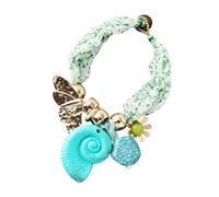 Uqezagpa Collier écharpe florale avec design réglable, bijou en tissu doux mélangé pour femme, accessoire de voyage, collier écharpe pliable, taille unique, Comme décrit, Comme décrit.