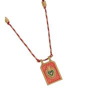 Uqezagpa Collier élégant avec pendentif carte de tarot rétro mystique pour femme