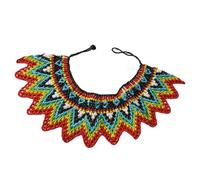 Uqezagpa Collier Lariat à perles géométriques contemporaines - Accessoires de bijoux modernes - Style décontracté ou formel - Collier à franges, One Size, Comme décrit, Comme décrit.
