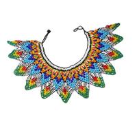 Uqezagpa Collier Lariat à perles géométriques contemporaines - Accessoires de bijoux modernes - Style décontracté ou formel - Collier à franges, One Size, Comme décrit, Comme décrit.