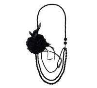Uqezagpa Collier rétro avec perles d'imitation - Accessoire portable pour ajouter une touche d'élégance à n'importe quel style, 3.9x5.85in, Matériaux mélangés