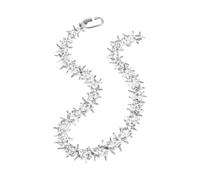 Uqezagpa Collier Rock Punk en acrylique avec pendentif en forme d'épines transparentes, convient aux hommes