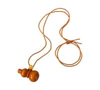 Uqezagpa Collier tendance avec pendentif en forme de gourde en bois - Longue chaîne réglable - Convient pour un pull assorti, light color rope, Comme décrit, Comme décrit.