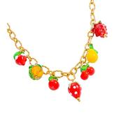 Uqezagpa Collier tendance avec pendentif fruit en verre pour plus de confort et de polyvalence, adapté pour un usage quotidien ou un événement spécial. Bijoux en verre tendance