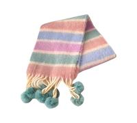 Uqezagpa Coloré Dopamines Rainbow Enfants Écharpe À La Mode Enfants Protection Par Temps Froid Doux Pour L'Automne Et L'Hiver Cache-Cou, Couleur n° 2, Taille unique
