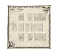 Uqezagpa Constellations Motif astrologie Nappe d'autels en tissu carré Divinations Carte Table Sorcellerie Deck Constellations Motif Tarots Nappe de carte Spirituelle