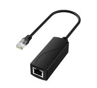 Uqezagpa Convertisseur compact PoET 48 V/24 V Gigabit Ethernet Link Courant stable pour environnements difficiles et utilisation à distance Réducteur de potentiel Gbps POET