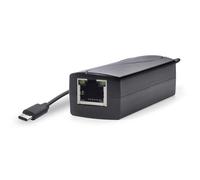 Uqezagpa Convertisseur d'alimentation par Ethernet vers USB C vers pilote de type C Sortie 5 V 10/100 Mbps Adaptateur pour appareil mobile haut débit pour téléphone PoE Adaptateur réseau