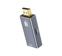Uqezagpa Convertisseur DP 1.2 plaqué or 4K @ 60Hz USB alimenté par USB Boîtier en métal / Notebook Transmission vidéo vers processeur DisplayPort