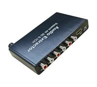 Uqezagpa Convertisseur vidéo 4K 3D 5.1 canaux 5.1 canaux 5.1 canaux pour console de jeu ordinateur portable vers moniteur HDTV Home Cinéma
