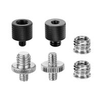 Uqezagpa Convertisseurs de filetage multi-tailles pour appareils photo reflex numériques et équipements de diffusion en continu Adaptateurs en alliage d'aluminium antirouille Adaptateurs de montage de