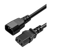 Uqezagpa Cordon d'alimentation 18 AWG C13-C14 en PVC ignifuge, conducteurs en cuivre robuste pour serveurs/appareils industriels Cordon d'extension d'alimentation