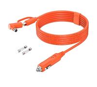 Uqezagpa Cordon d'alimentation de véhicule à charge rapide, texture et prise anti-usure pour la plupart des cordons d'alimentation de voitures