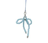 Uqezagpa Cordon de téléphone fait à la main avec nœud papillon pour téléphone portable, cordon de suspension anti-perte, 11.8cm, Résine