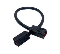 Uqezagpa Cordon électrique triphasé robuste à 4 broches avec connecteurs SA2 30 pour installation minière, fil 12 AWG, cordon d'alimentation isolé en PVC de 0,6 m