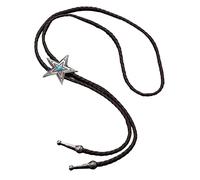Uqezagpa Cravate Bolo Délicat Étoile Cowboy Cravate Western Bola - Métal Bolo Cowboy pour Chemise Jeans Costume Accessoires, marron foncé, taille unique
