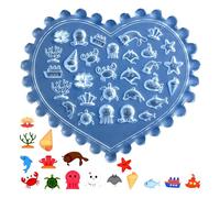 Uqezagpa Creative Nails Art Moule en silicone pour créer facilement des motifs et des motifs - Matériaux souples - S'adapte à différentes formes d'ongles, 6x7cm, Silicone