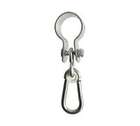 Uqezagpa Crochet pivotant résistant à la rouille pour les terrains de jeux d'arrière-cour, manille en métal, pas besoin d'outil, montage facile, matériel de balançoire