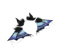 Uqezagpa Crucifixs Serre-tête d'oreille d'animal pour femme Jeu de rôle Anime Maid Bandeau Party Costume Femme Dark Series Hair Styling Tool Fashion Hairpiece
